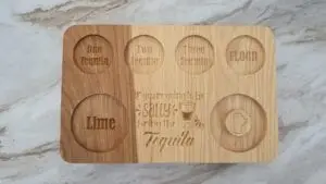 Tequila Shot Flight Board — Ambrosia Maple or Hickory, photo 7