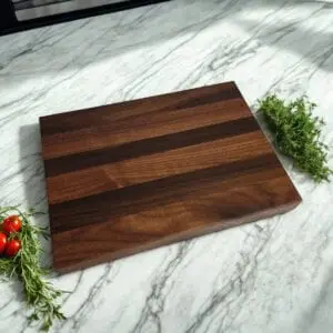 Hearth Homestead Edge Grain Cutting Board — 18×12 (Walnut / Cherry), photo 2