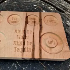 Tequila Shot Flight Board — Ambrosia Maple or Hickory, photo 2