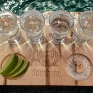 Tequila Shot Flight Board — Ambrosia Maple or Hickory, photo 9