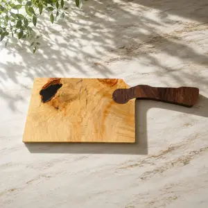 Chopcuterie Board — Manitoba Maple & Walnut, 18.5″, photo 2