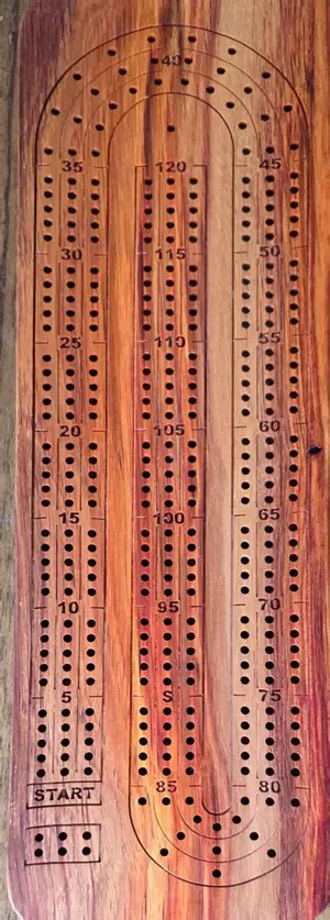 Canarywood Cribbage Board — 3-Track Game Set (Ready to Play), photo 4