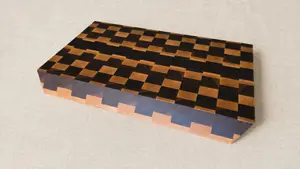 Citadel End Grain Cutting Board — Maple and Walnut, 18×12, photo 2