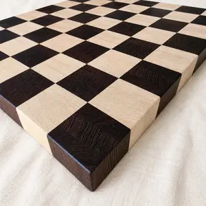 End-Grain Wenge & Lati Chess Board, Handmade in Canada, photo 2