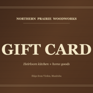 Northern Prairie Woodworks gift card